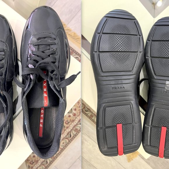 Prada Leather Americas Cup Original Men's Casual Shoes! - Picture 12 of 16